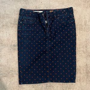 Pilcro polka dot jean pencil skirt (27)